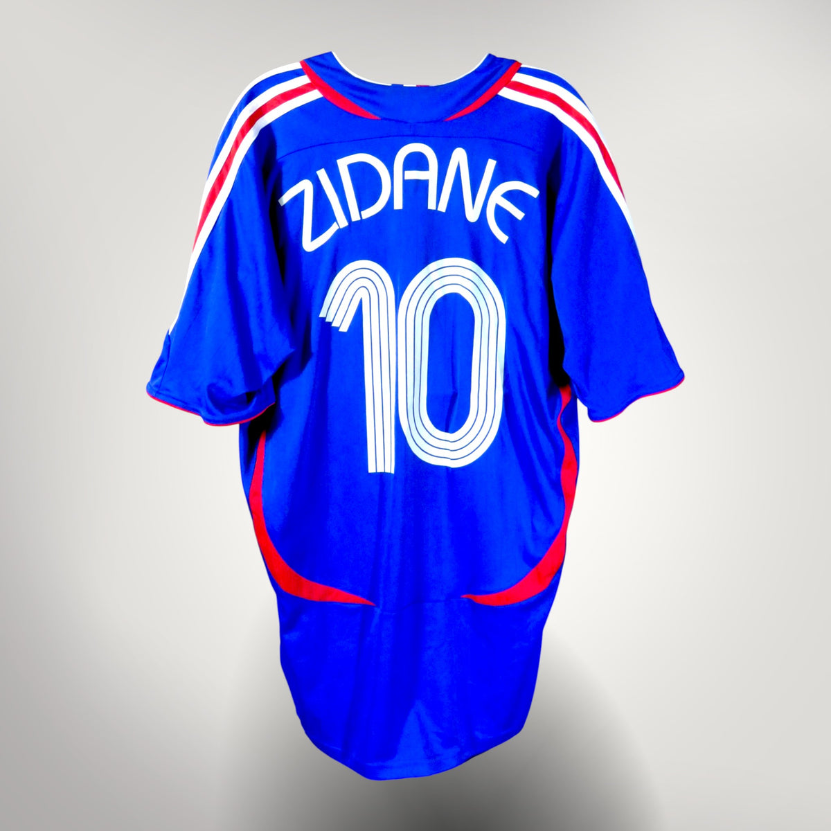 Vintage France 2006-2007 Home football shirt with Zidane 10 print, size XL | Nostalgic Football Shirts