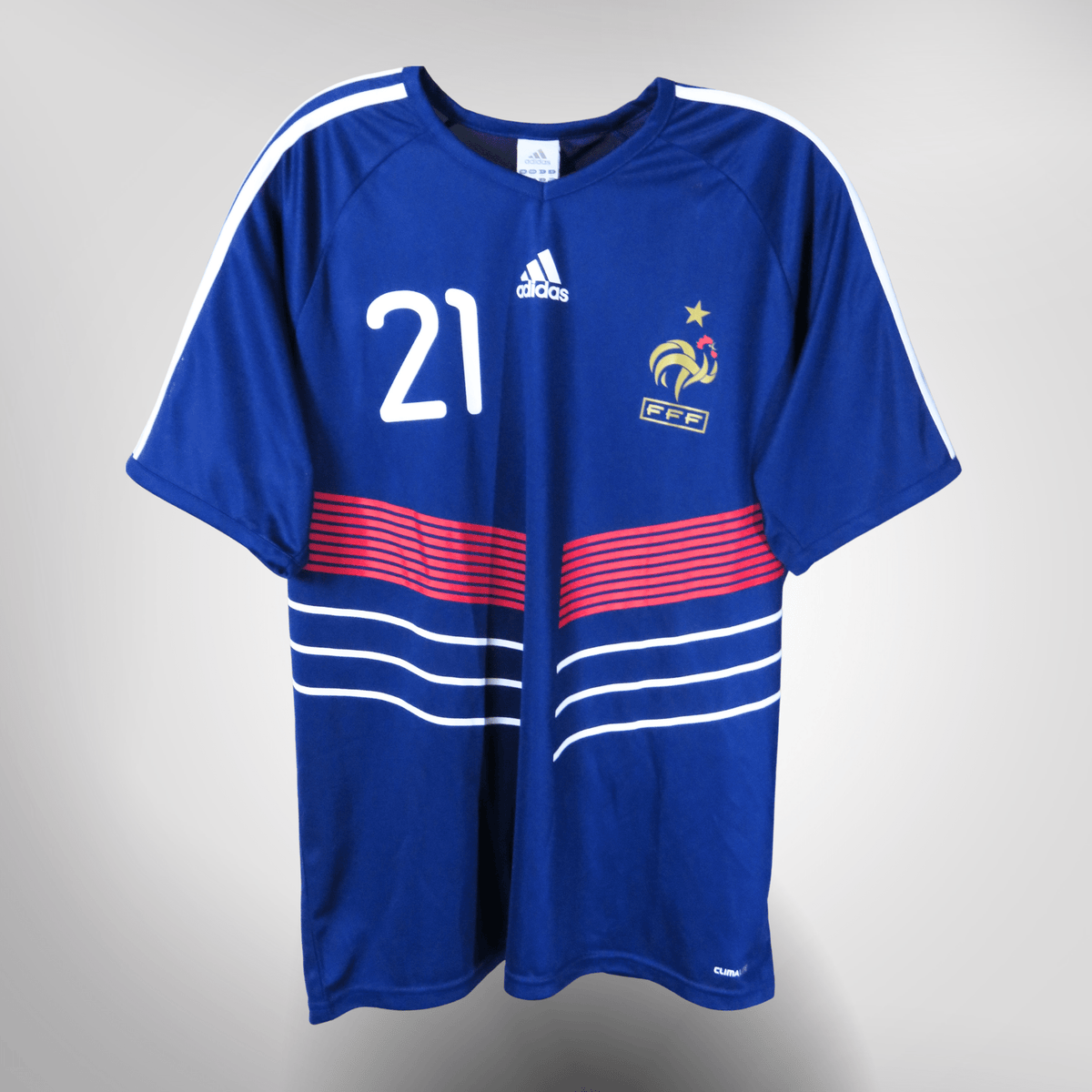 Authentic Adidas France 2009-2010 Home shirt, Anelka 21 on the back, size XL | Nostalgic Football Shirts