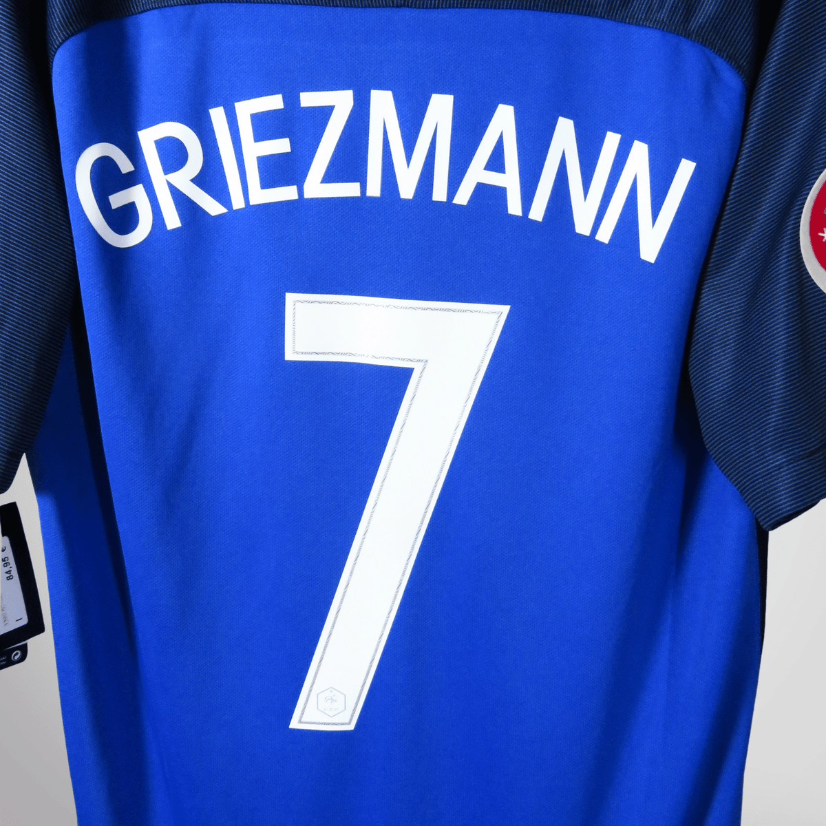 Retro France 2016-2017 Home brand new with tags football jersey by Nike, Griezmann 7, size L | Nostalgic Football Shirts