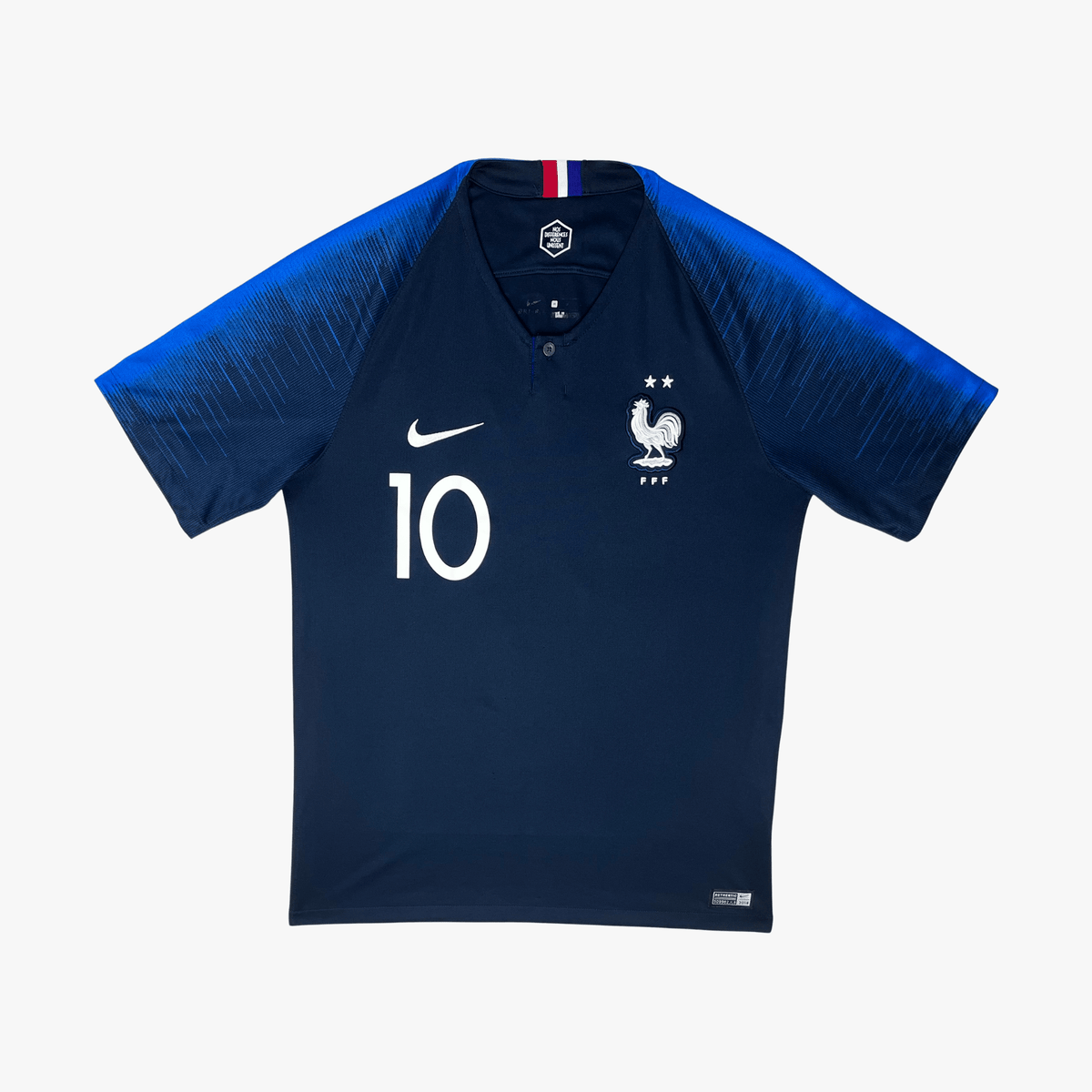 Authentic Nike France 2018-2019 Home shirt, Mbappé on the back, size M | Nostalgic Football Shirts