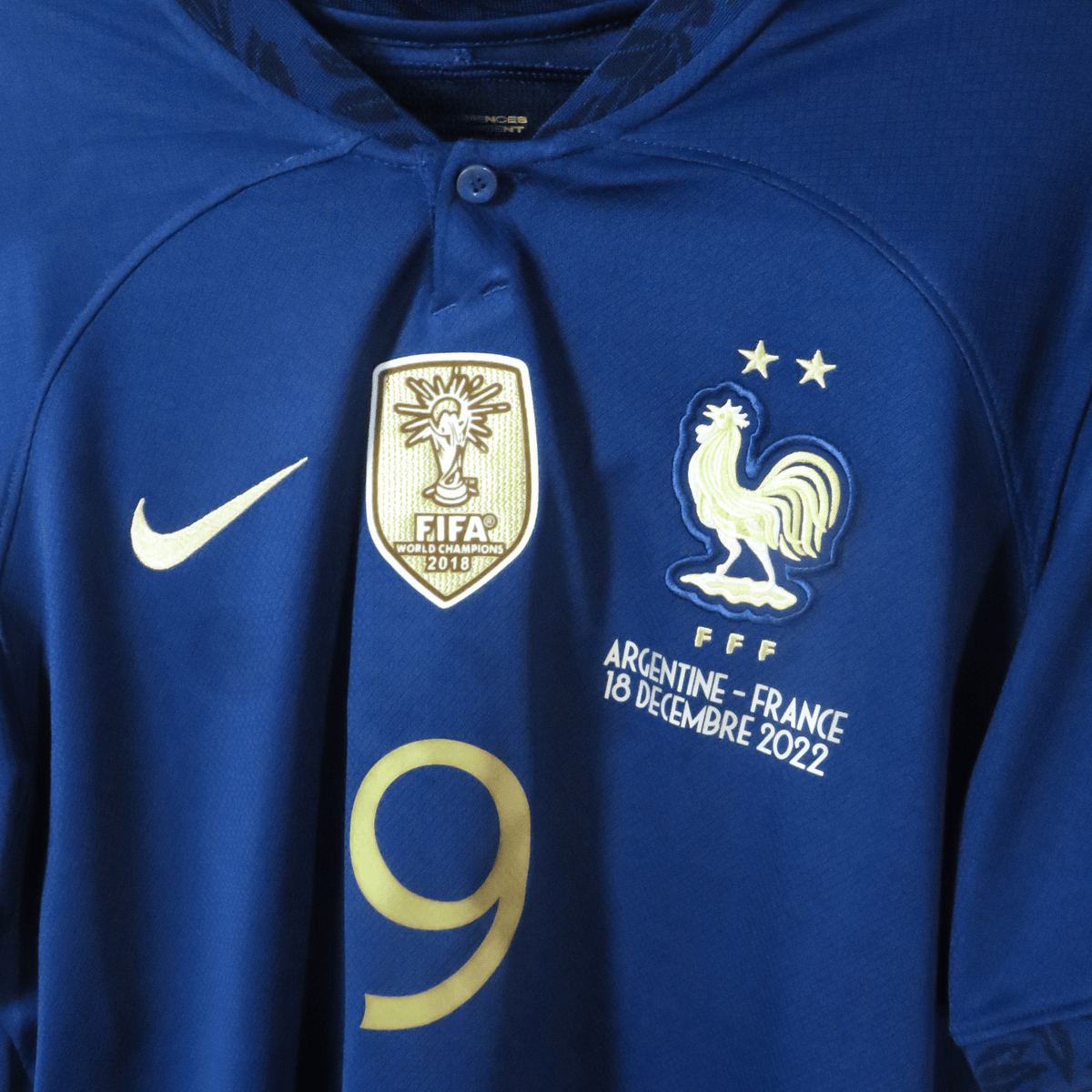 Original France 2022-2023 Home football shirt, size L, Giroud 9 | Nostalgic Football Shirts