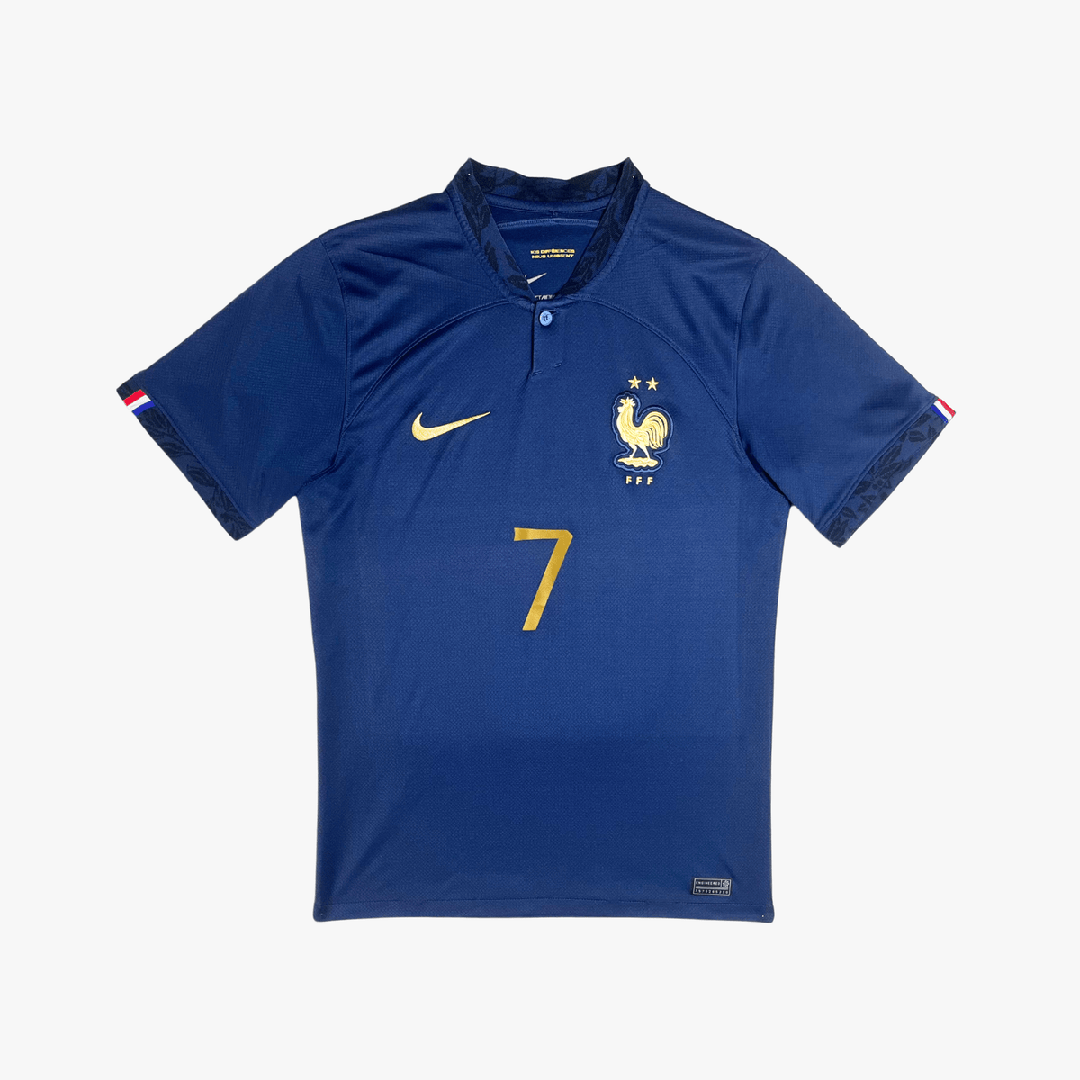 Authentic Nike France 2022-2023 Home shirt, Griezmann 7 on the back, size S | Nostalgic Football Shirts
