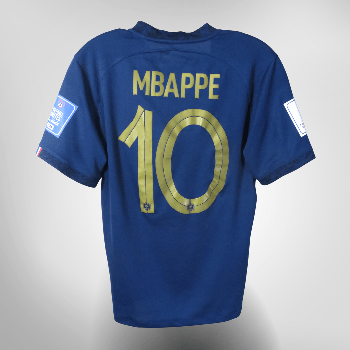 Vintage France 2022-2023 Home football shirt with Mbappé 10 print, size M | Nostalgic Football Shirts