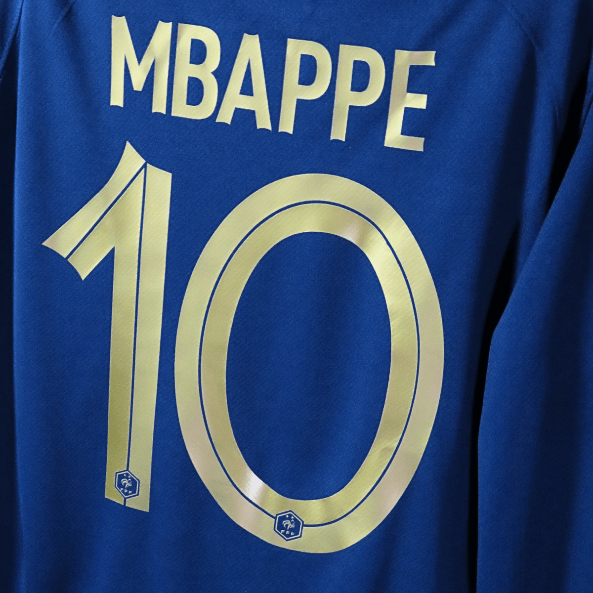 Retro France 2022-2023 Home longsleeve football jersey by Nike, Mbappé 10, size M | Nostalgic Football Shirts