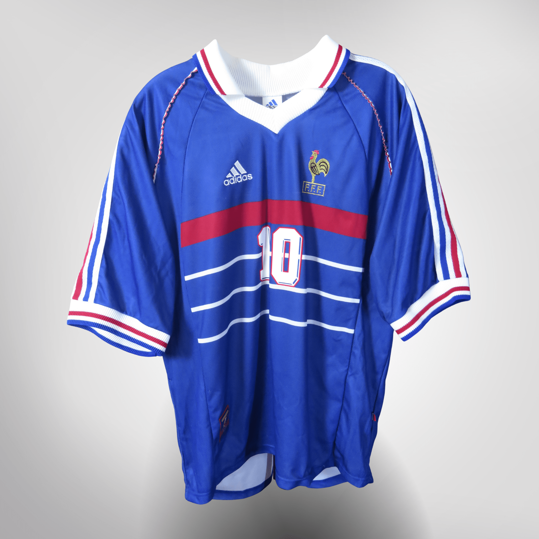 France 1998-00 Home Zidane #10 Shirt XL