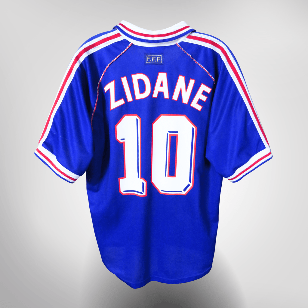 France 1998-00 Home Zidane #10 Shirt L