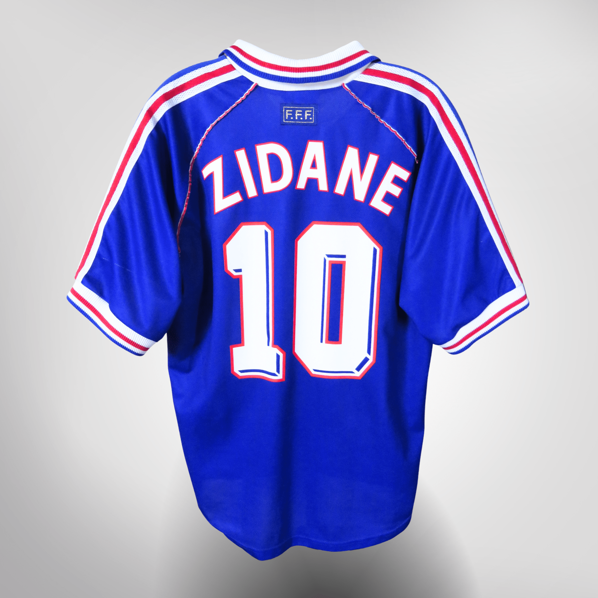 France 1998-00 Home Zidane #10 Shirt L