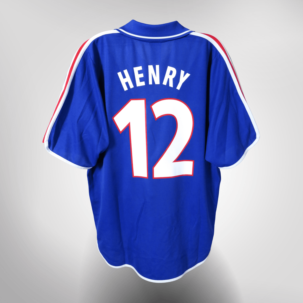 France 2000-02 Home Henry #12 Shirt L