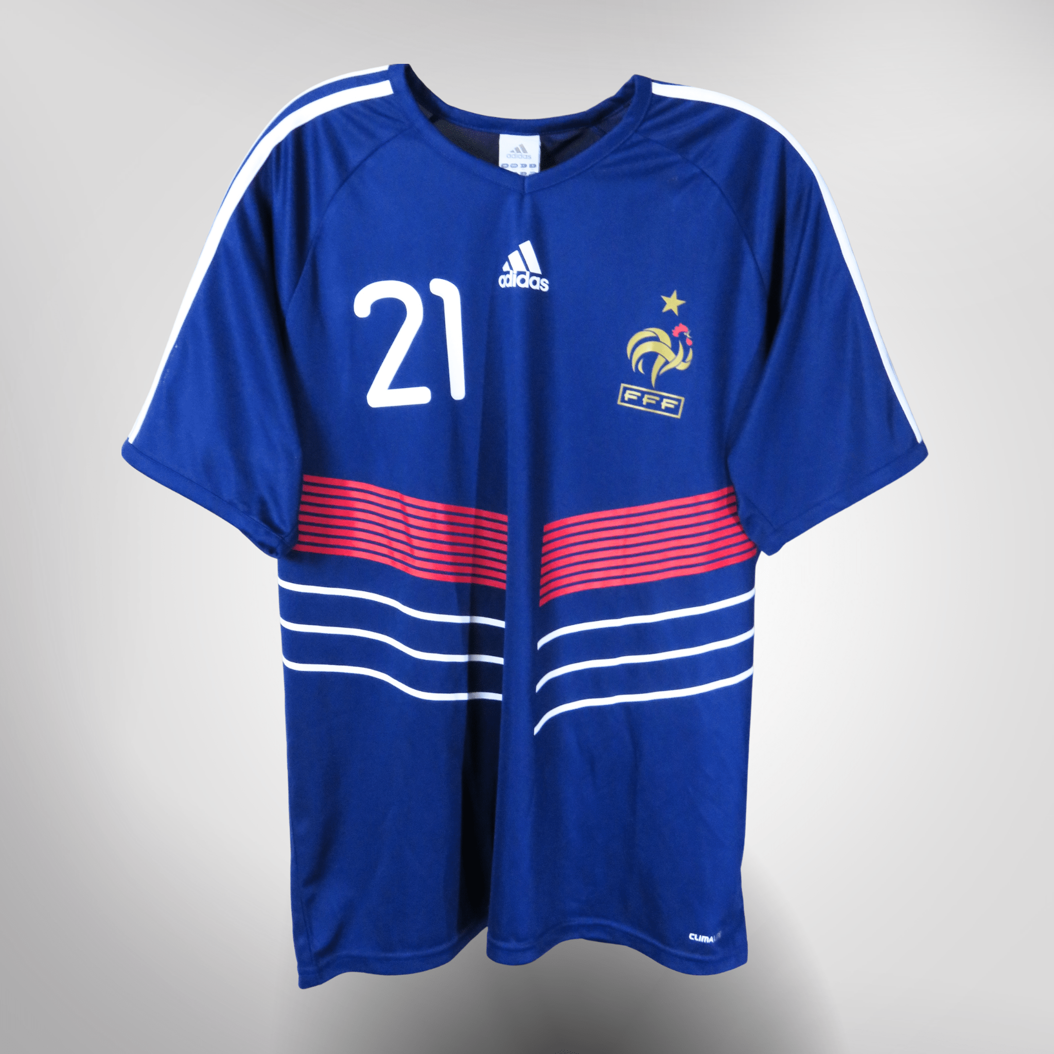 France 2009-10 Home Anelka #21 Basic Shirt XL