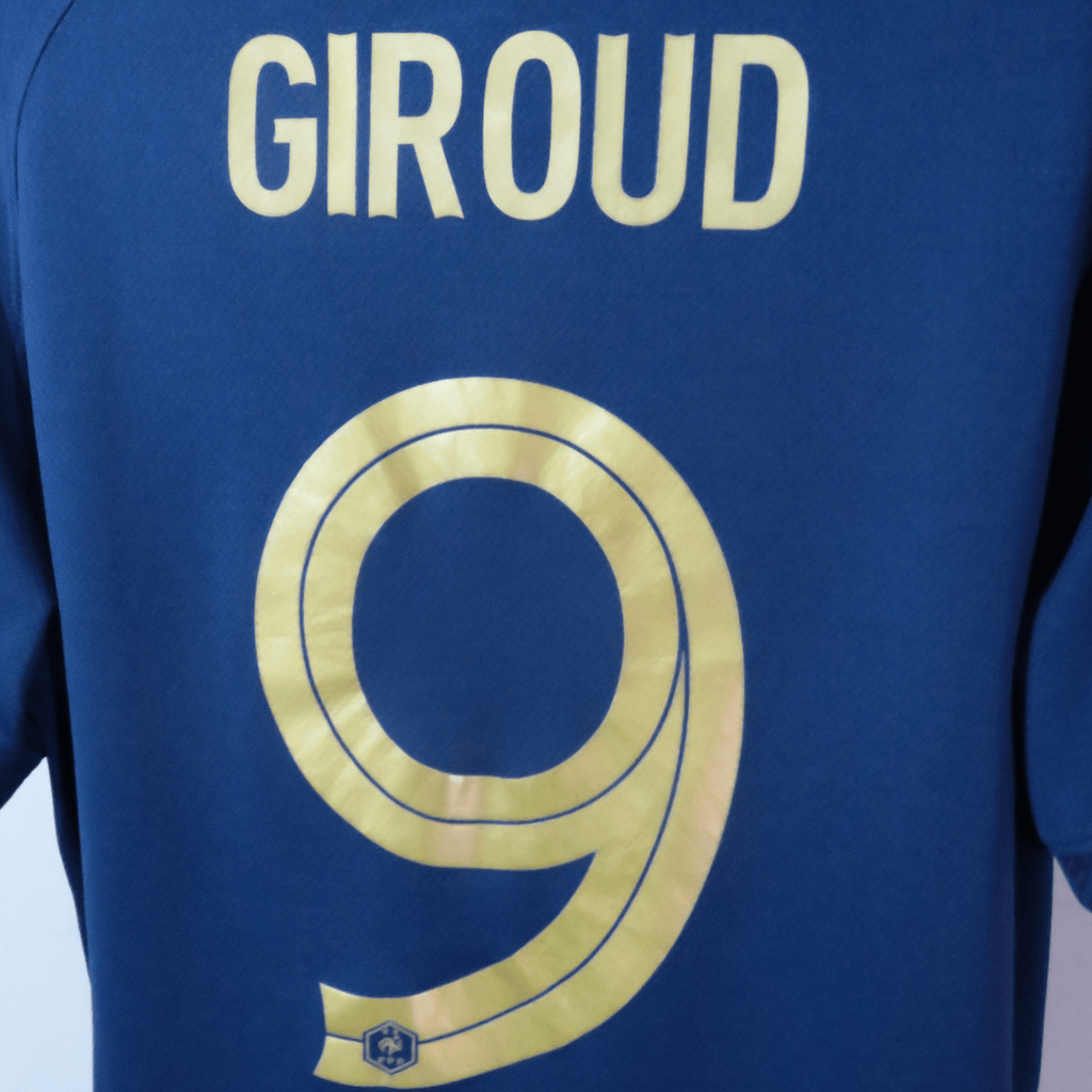 France 2022-23 Home Giroud #9 Final Shirt L