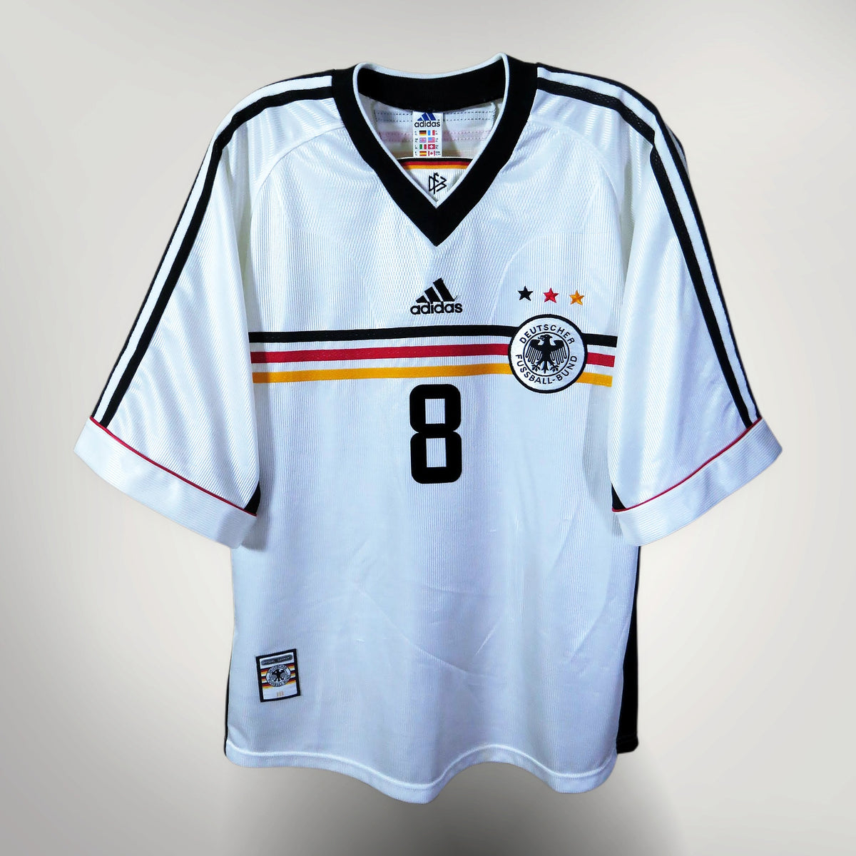 Germany 1998-2000 Home shirt, Matthäus 8, Adidas, size XL | Nostalgic Football Shirts