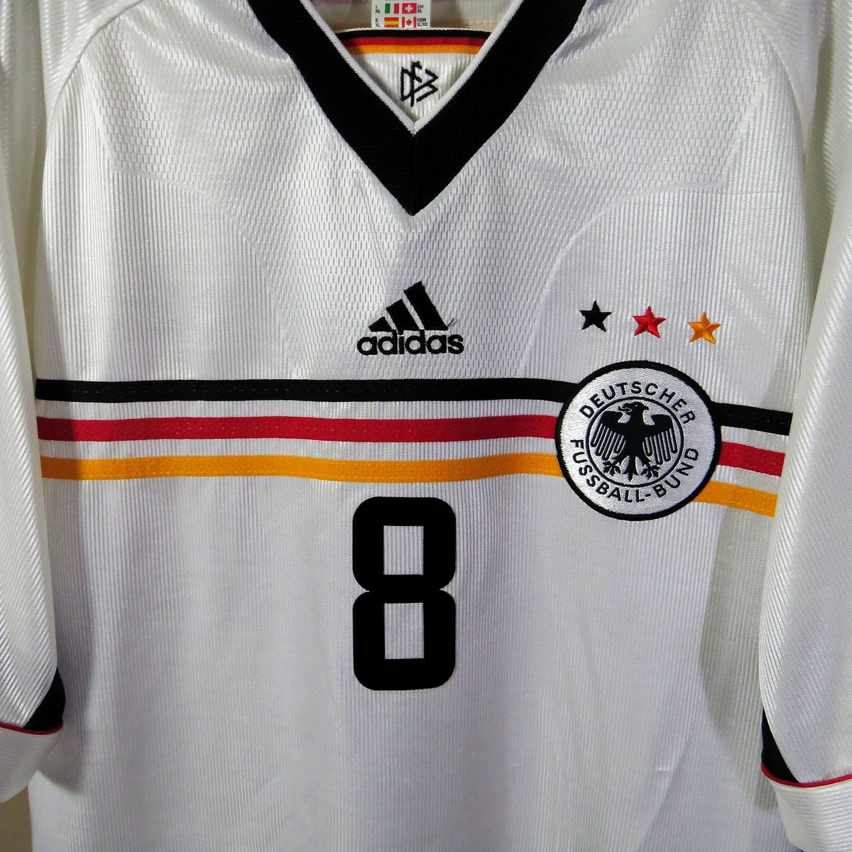Germany 1998-2000 Home shirt, Matthäus 8, Adidas, size XL | Nostalgic Football Shirts