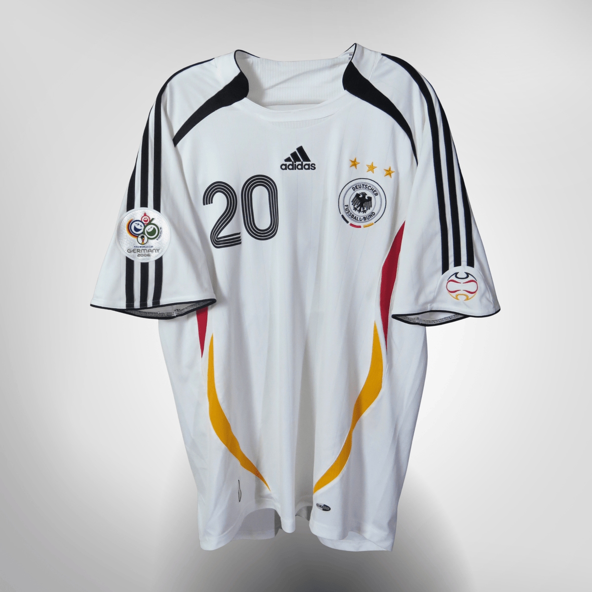 Authentic Adidas Germany 2005-2007 Home shirt, Podolski 20 on the back, size L | Nostalgic Football Shirts