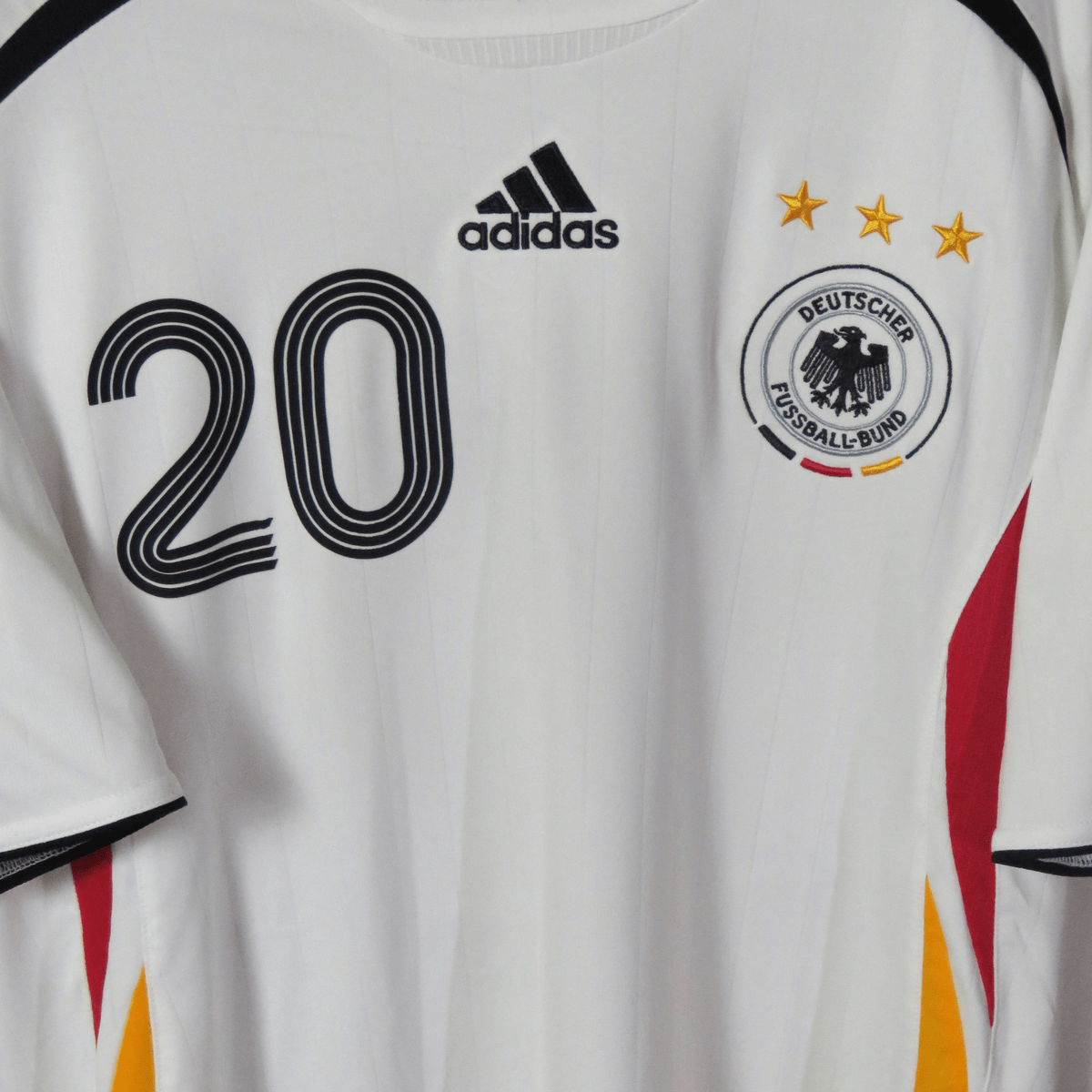 Original Germany 2005-2007 Home football shirt, size L, Podolski 20 | Nostalgic Football Shirts