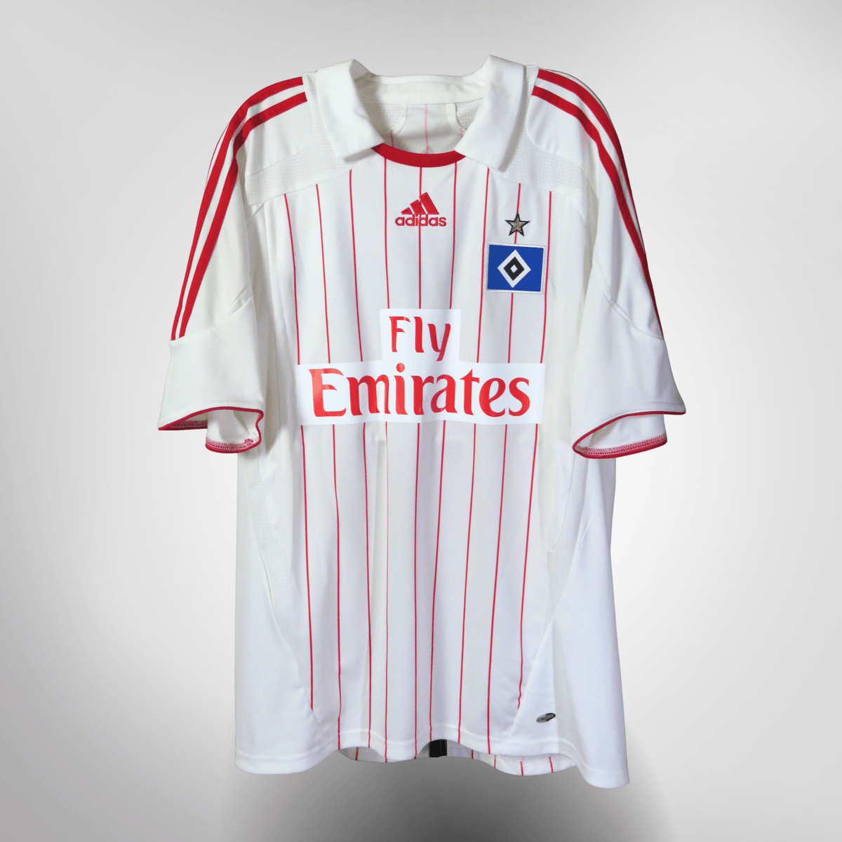 Authentic Adidas HSV Hamburg 2007-2009 Home shirt, Kompany 10 on the back, size L | Nostalgic Football Shirts
