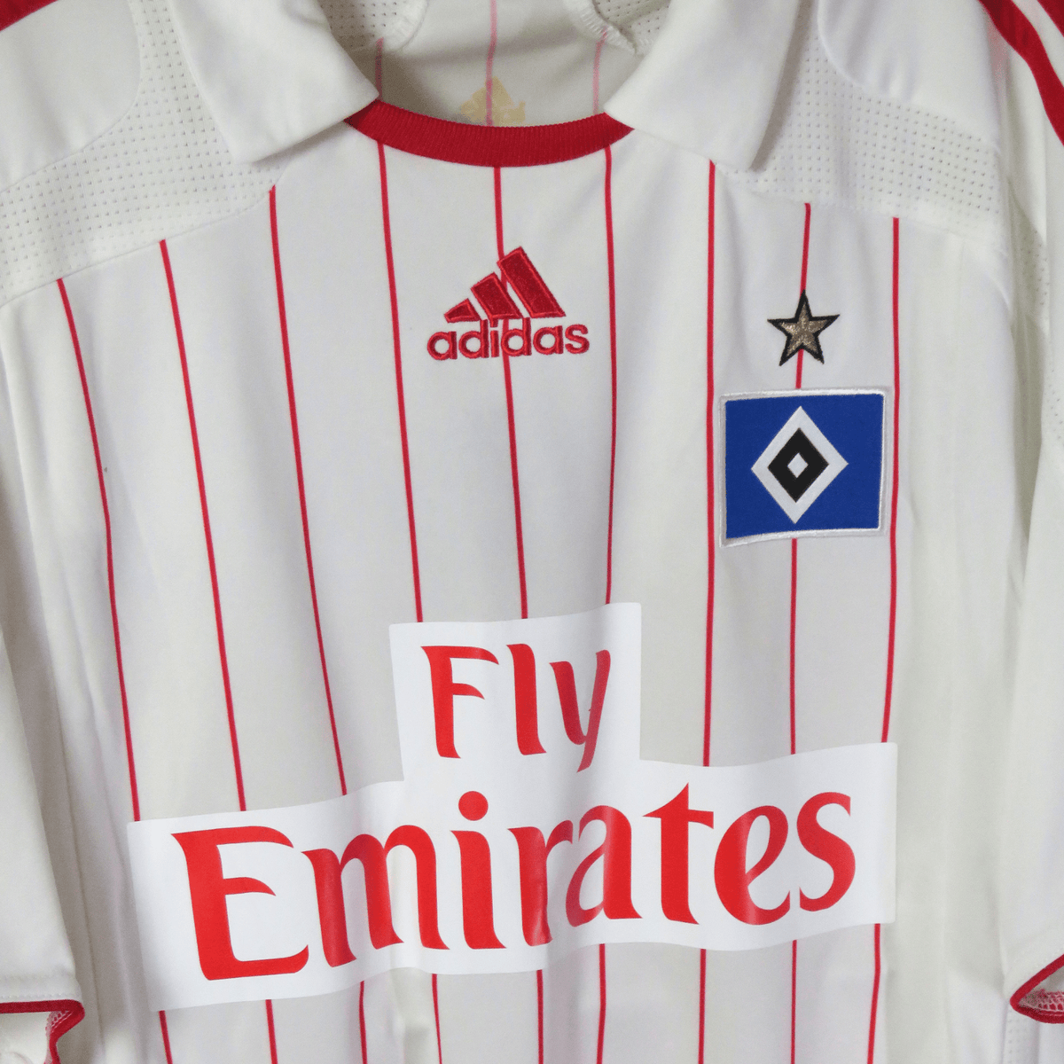 Original HSV Hamburg 2007-2009 Home football shirt, size L, Kompany 10 | Nostalgic Football Shirts