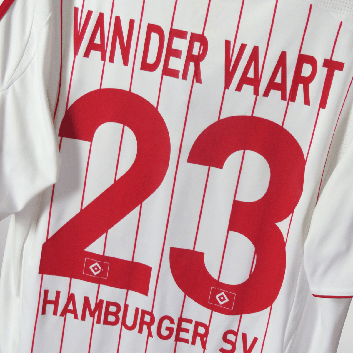 Retro HSV Hamburg 2007-2009 Home football jersey by Adidas, van de Vaart 23, size L | Nostalgic Football Shirts