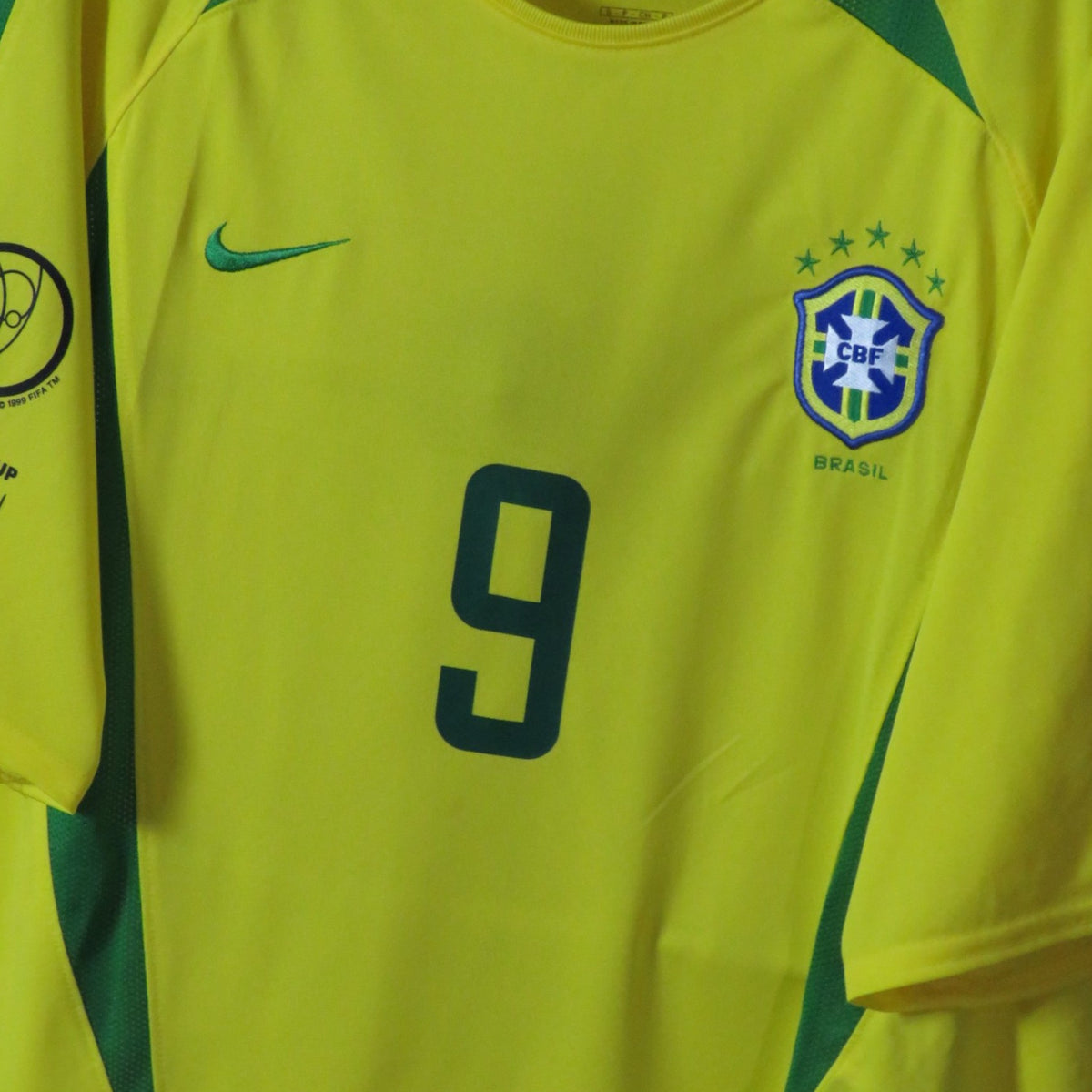 Brazil 2002-04 Home Ronaldo #9 Shirt S