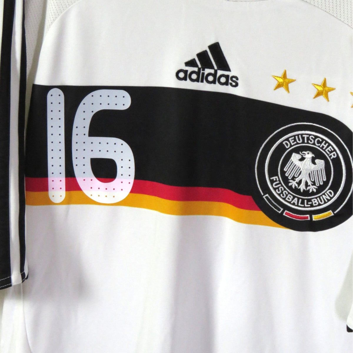 Original Germany 2008-2009 Home football shirt, size S, Lahm 16, product code 613200 | Nostalgic Football Shirts