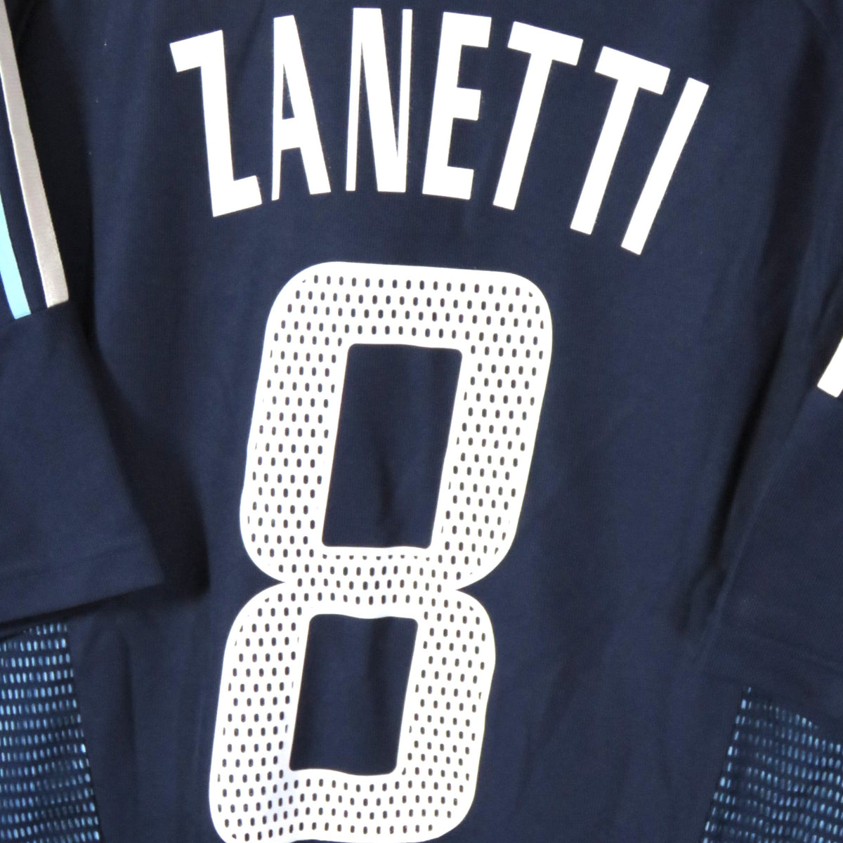 Retro Argentina 2002-2004 Away football jersey by Adidas, Zanetti 8, size L, product code 167308 | Nostalgic Football Shirts