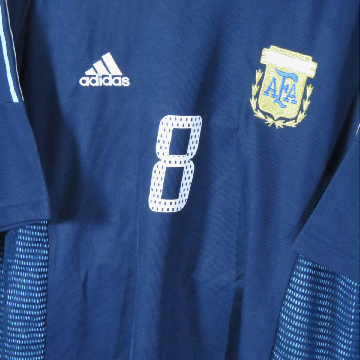 Original Argentina 2002-2004 Away football shirt, size L, Zanetti 8, product code 167308 | Nostalgic Football Shirts