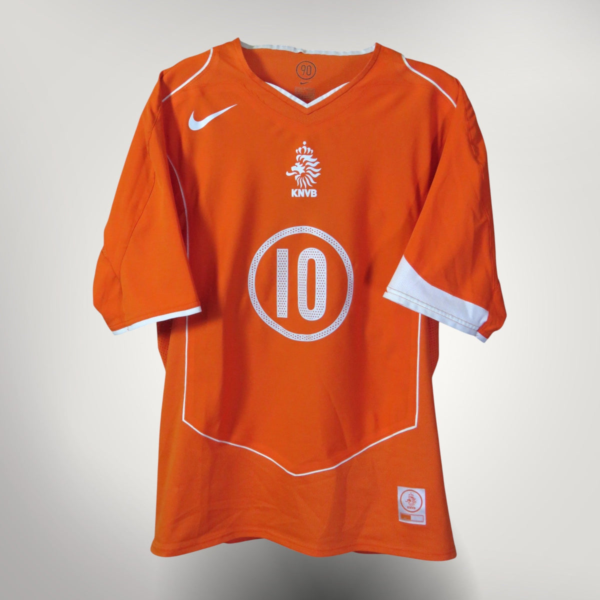 Authentic Nike Netherlands 2004-2006 Home shirt, Van Nistelrooy 10 on the back, size L, product code 117585 | Nostalgic Football Shirts