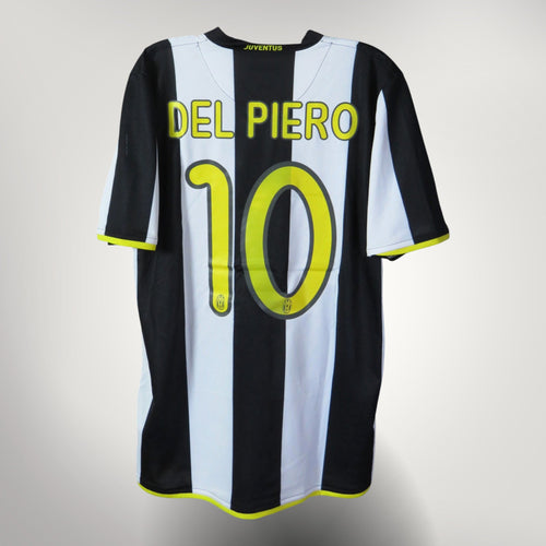 Vintage Juventus 2008-2009 Home football shirt with Del Piero 10 print, size M, product code 287402-010 | Nostalgic Football Shirts