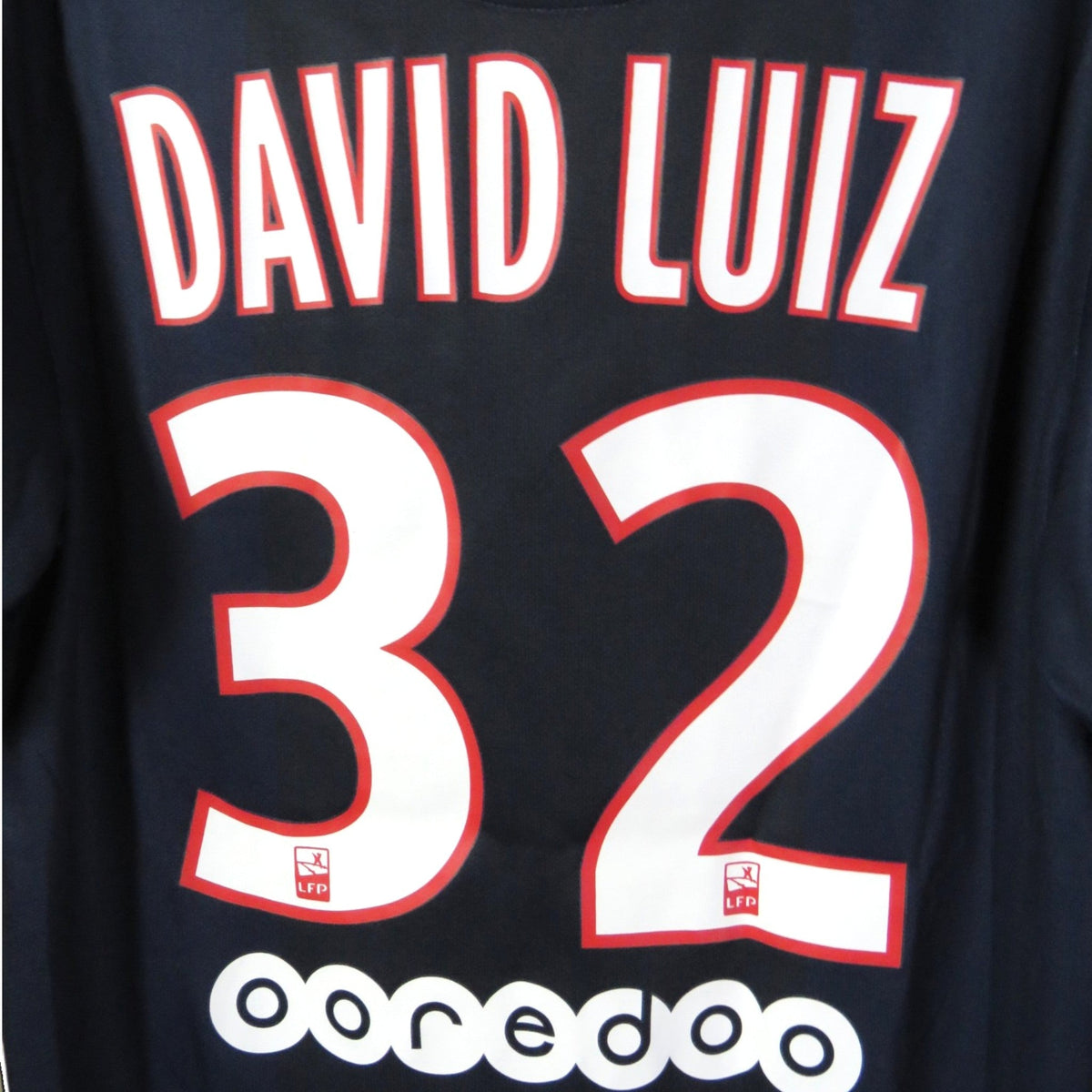 Retro PSG 2014-2015 Home football jersey by Nike, David Luiz 32, size S, product code 618757-411 | Nostalgic Football Shirts