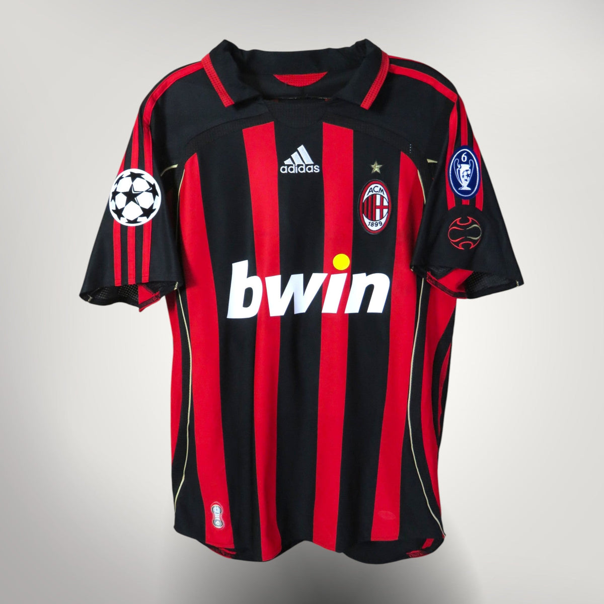 Authentic Adidas AC Milan 2006-2007 Home shirt, Kaká 22 on the back, size M, product code 060747 | Nostalgic Football Shirts