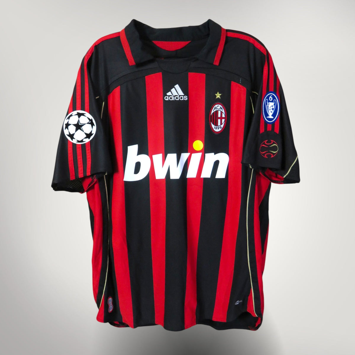 Authentic Adidas AC Milan 2006-2007 Home shirt, Inzaghi 9 on the back, size L, product code 060747 | Nostalgic Football Shirts