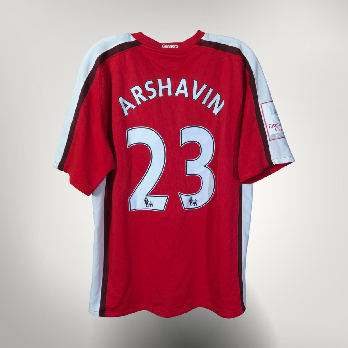 Vintage Arsenal 2008-2010 Home football shirt with Arshavin 23 print, size L | Nostalgic Football Shirts