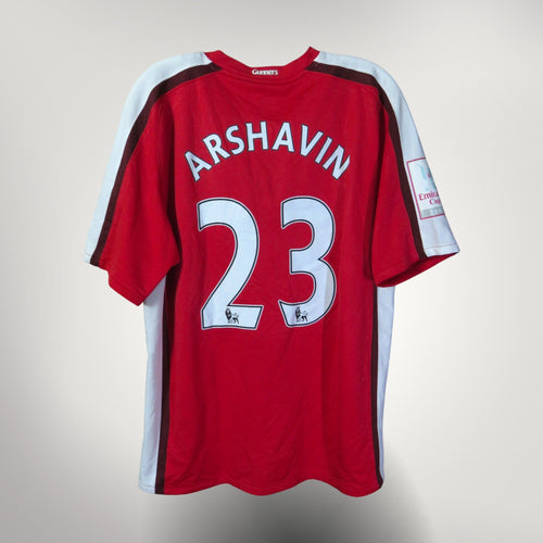 Vintage Arsenal 2008-2010 Home football shirt with Arshavin 23 print, size L | Nostalgic Football Shirts