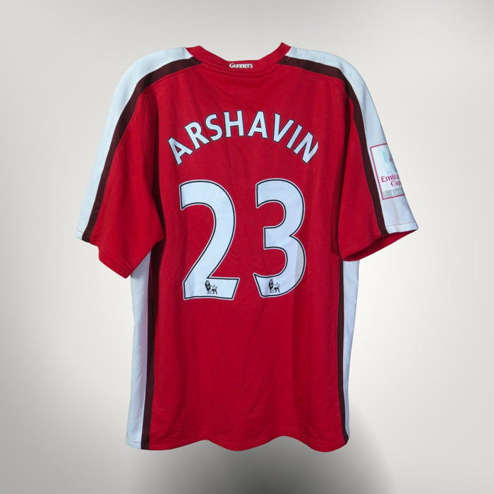 Vintage Arsenal 2008-2010 Home football shirt with Arshavin 23 print, size L | Nostalgic Football Shirts