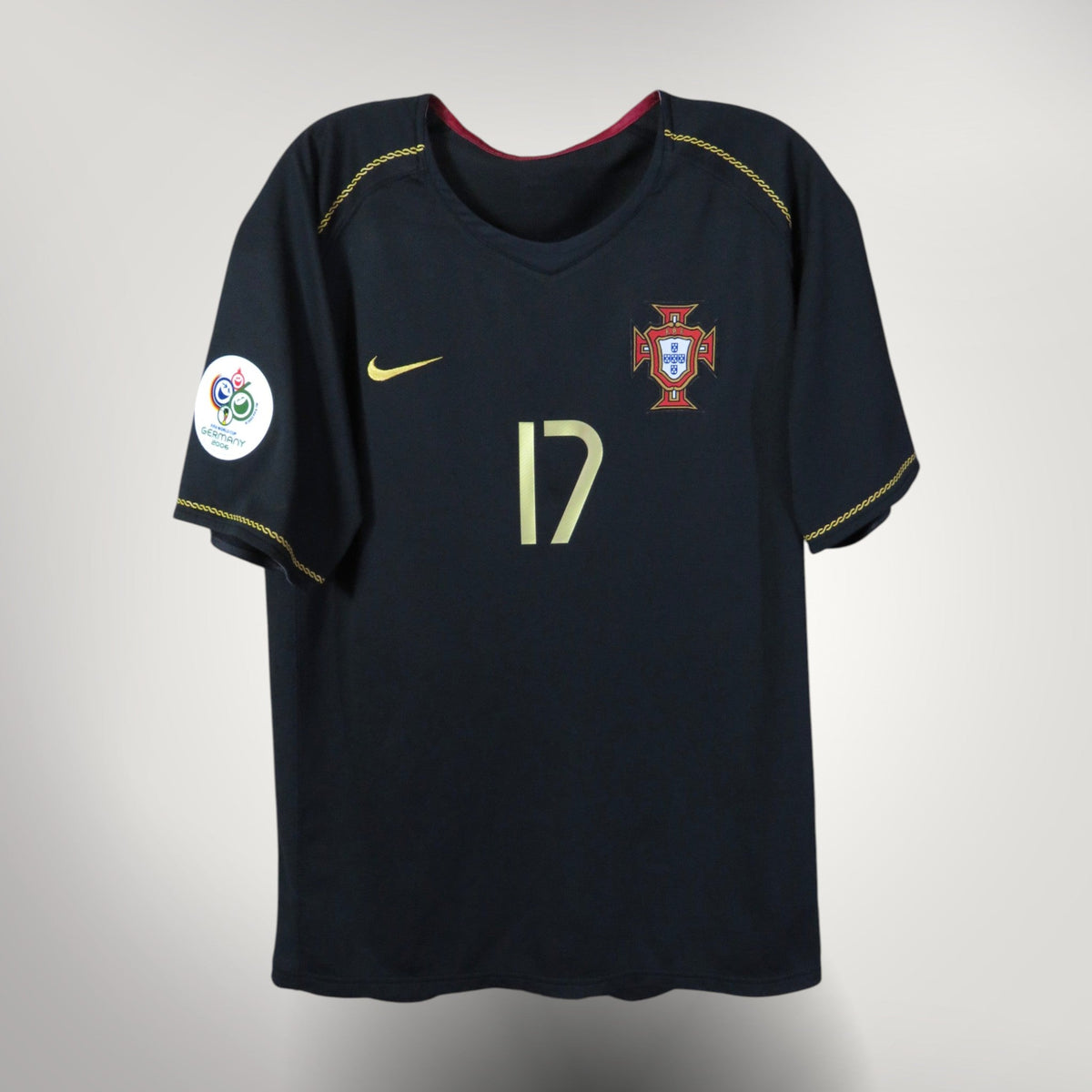 Authentic Nike Portugal 2006-2008 Away shirt, Ronaldo 17 on the back, size XL, product code 119266 | Nostalgic Football Shirts