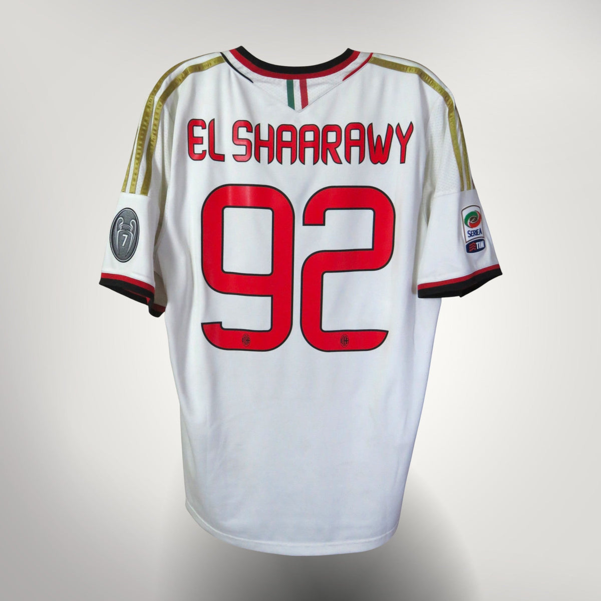 Vintage AC Milan 2013-2014 Away football shirt with El Shaarawy 92 print, size L | Nostalgic Football Shirts