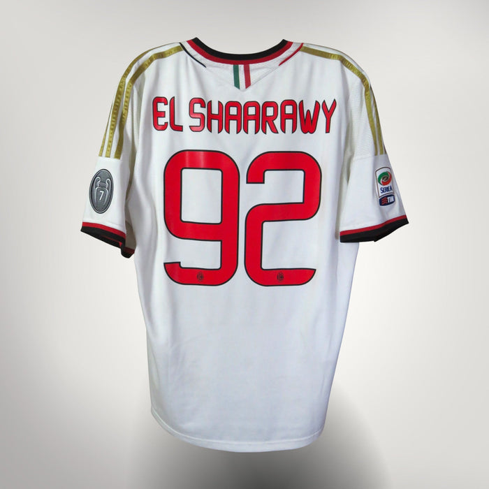 Vintage AC Milan 2013-2014 Away football shirt with El Shaarawy 92 print, size L | Nostalgic Football Shirts