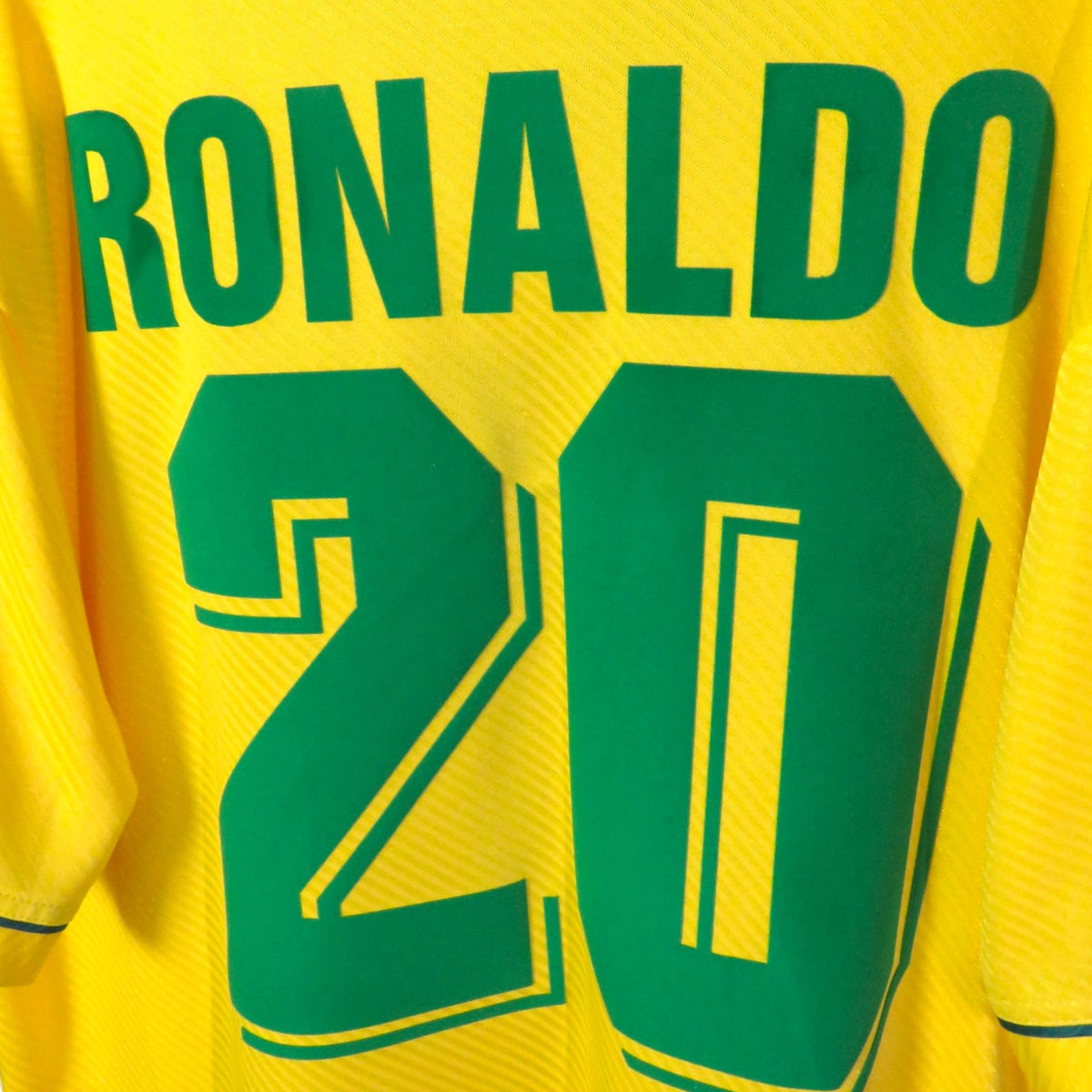 Original Brazil 1993-1994 Home football shirt, size L, Ronaldo 20 | Nostalgic Football Shirts