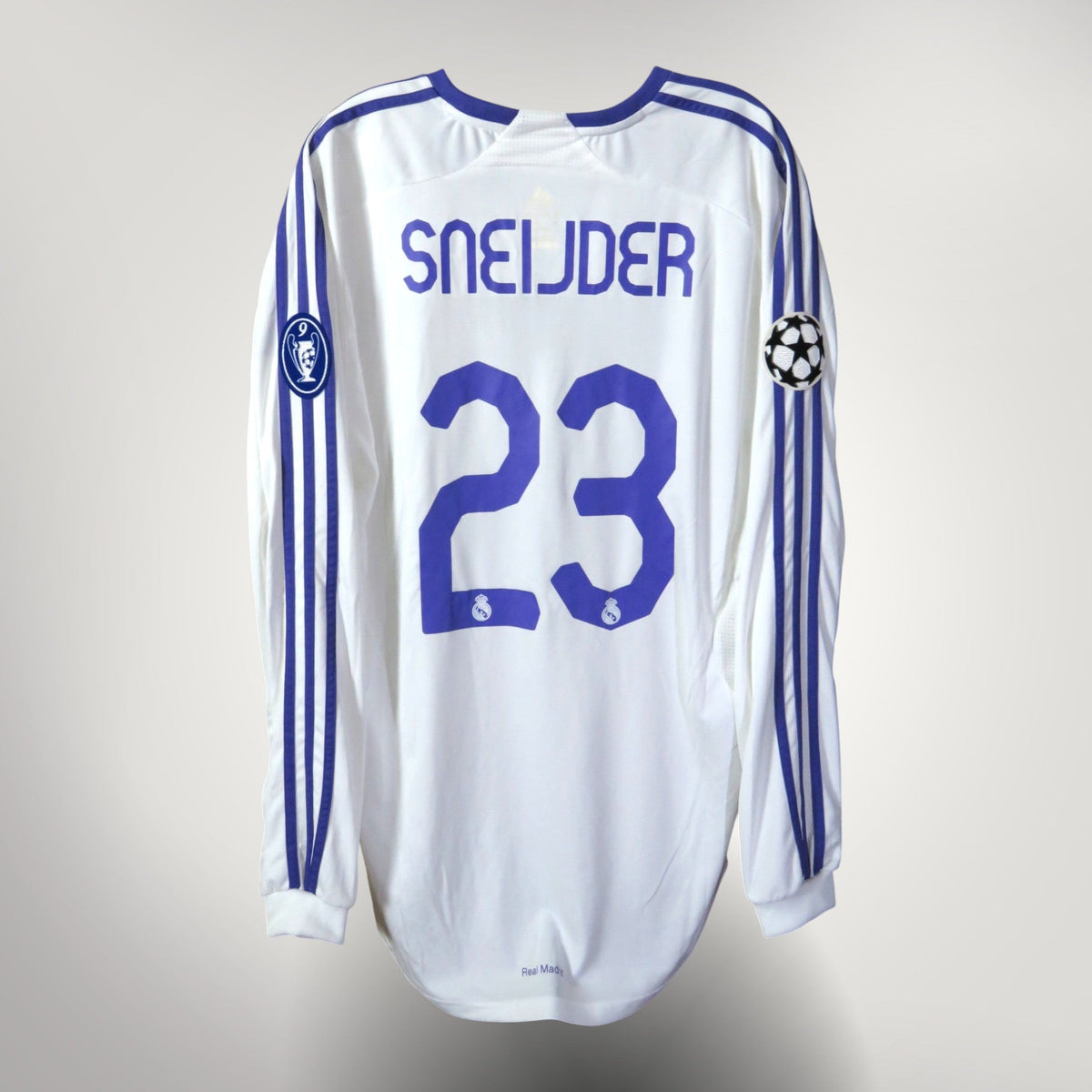 Real Madrid 2007-08 Home Sneijder #23 Shirt XL