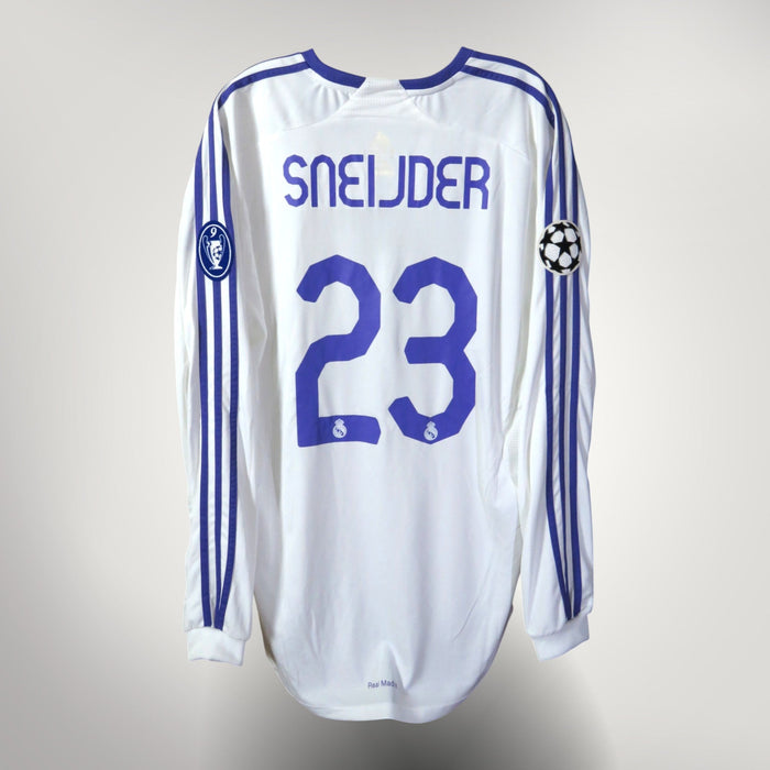 Real Madrid 2007-08 Home Sneijder #23 Shirt XL