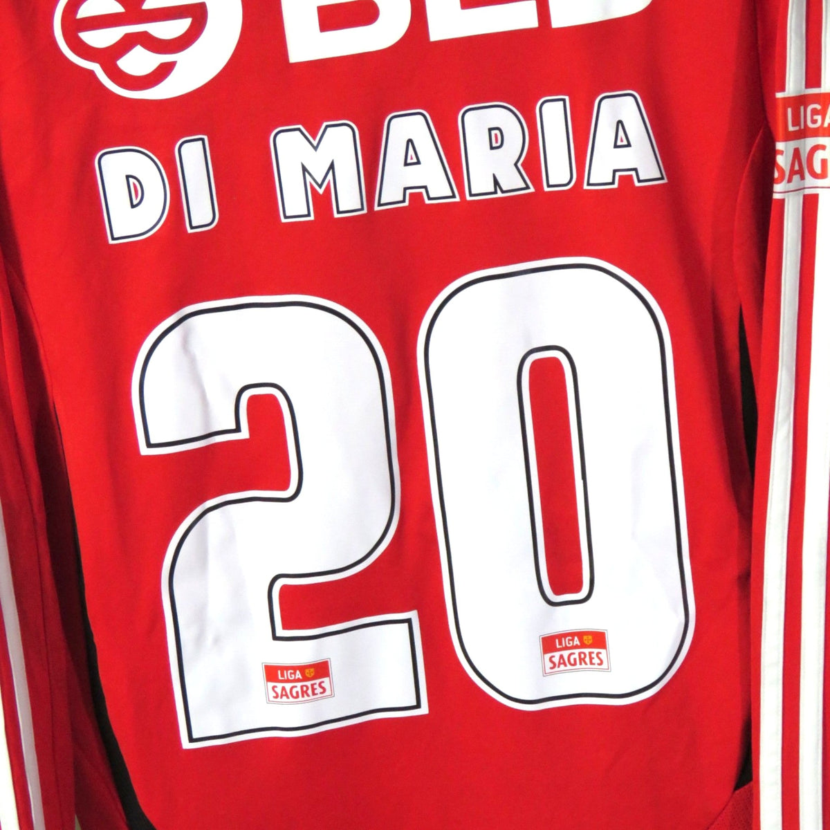 Benfica 2008-09 Home Di María #20 Shirt M