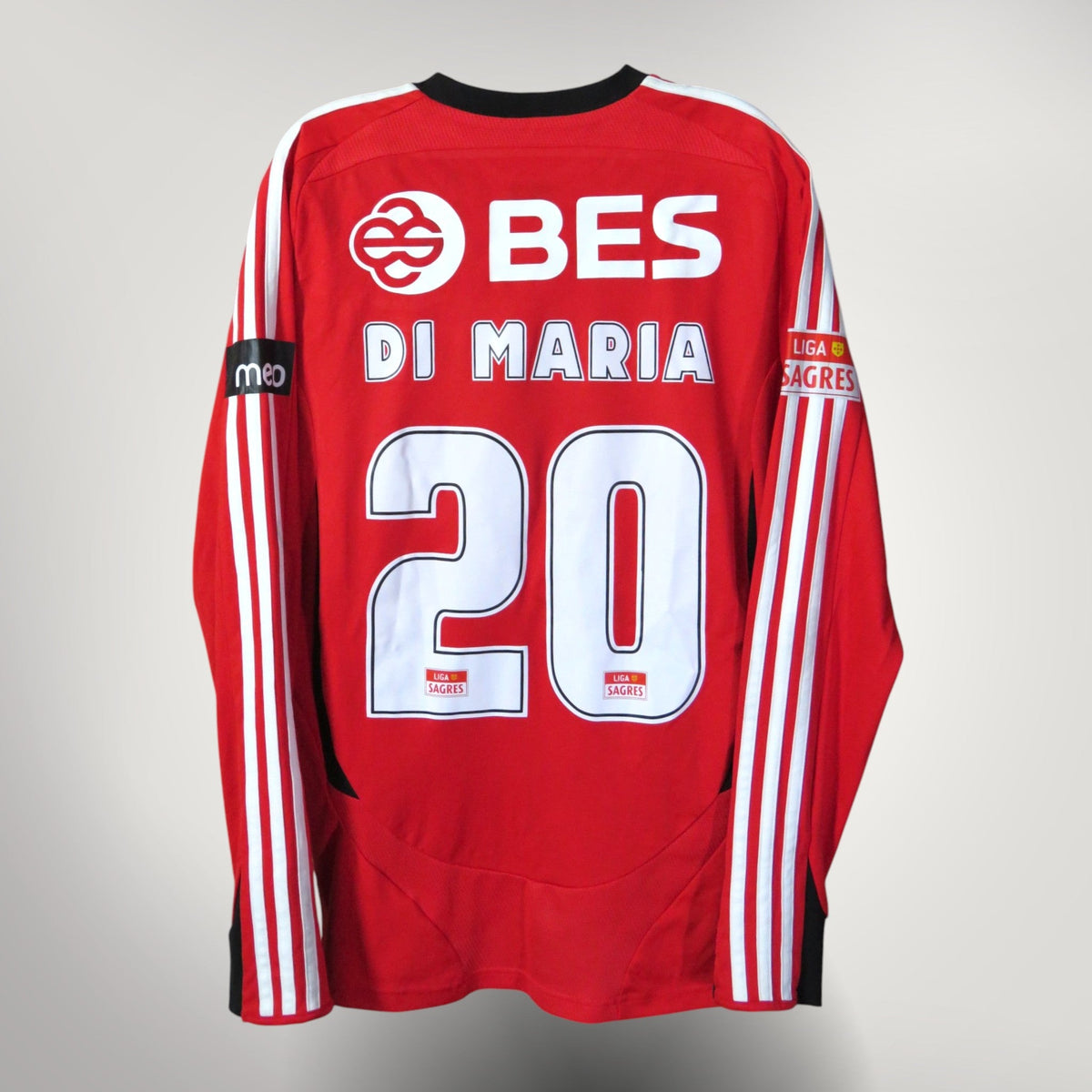 Benfica 2008-09 Home Di María #20 Shirt M