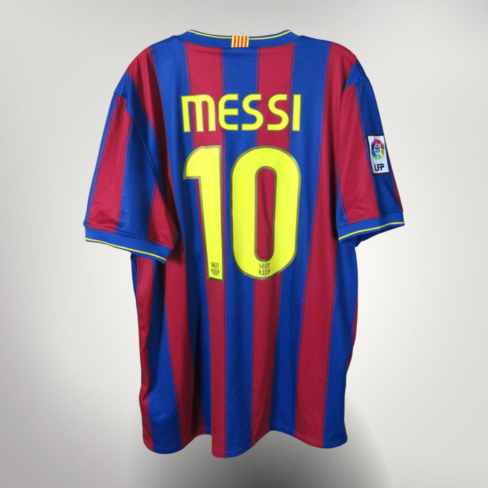 FC Barcelona 2009-10 Home Messi #10 Shirt XL
