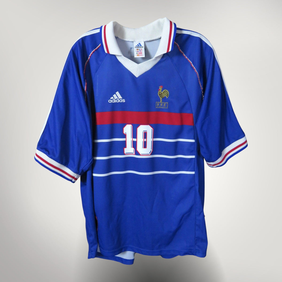 France 1998-2000 Home Zidane #10 Shirt XL