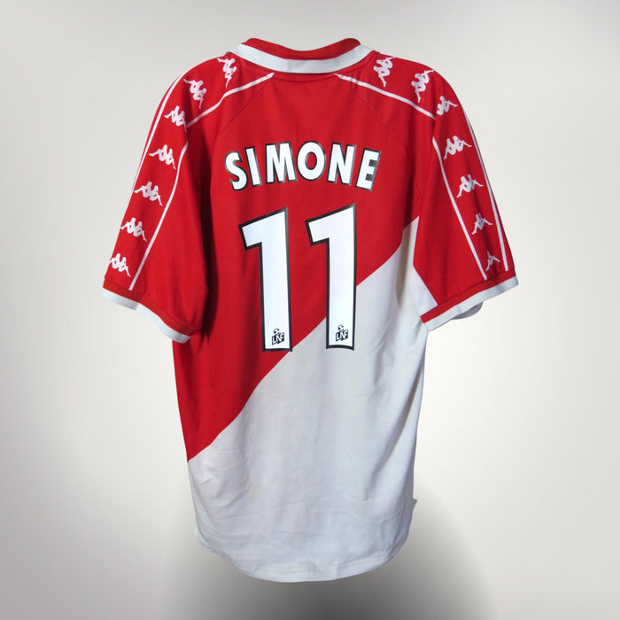 AS Monaco 2000-01 Home Simone #11 Shirt XL