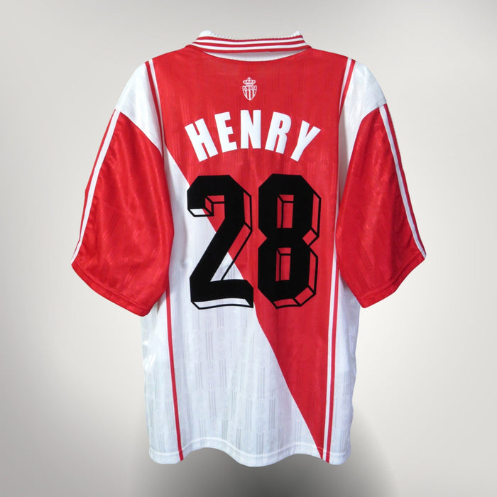 AS Monaco 1997-98 Home Henry #28 Shirt L
