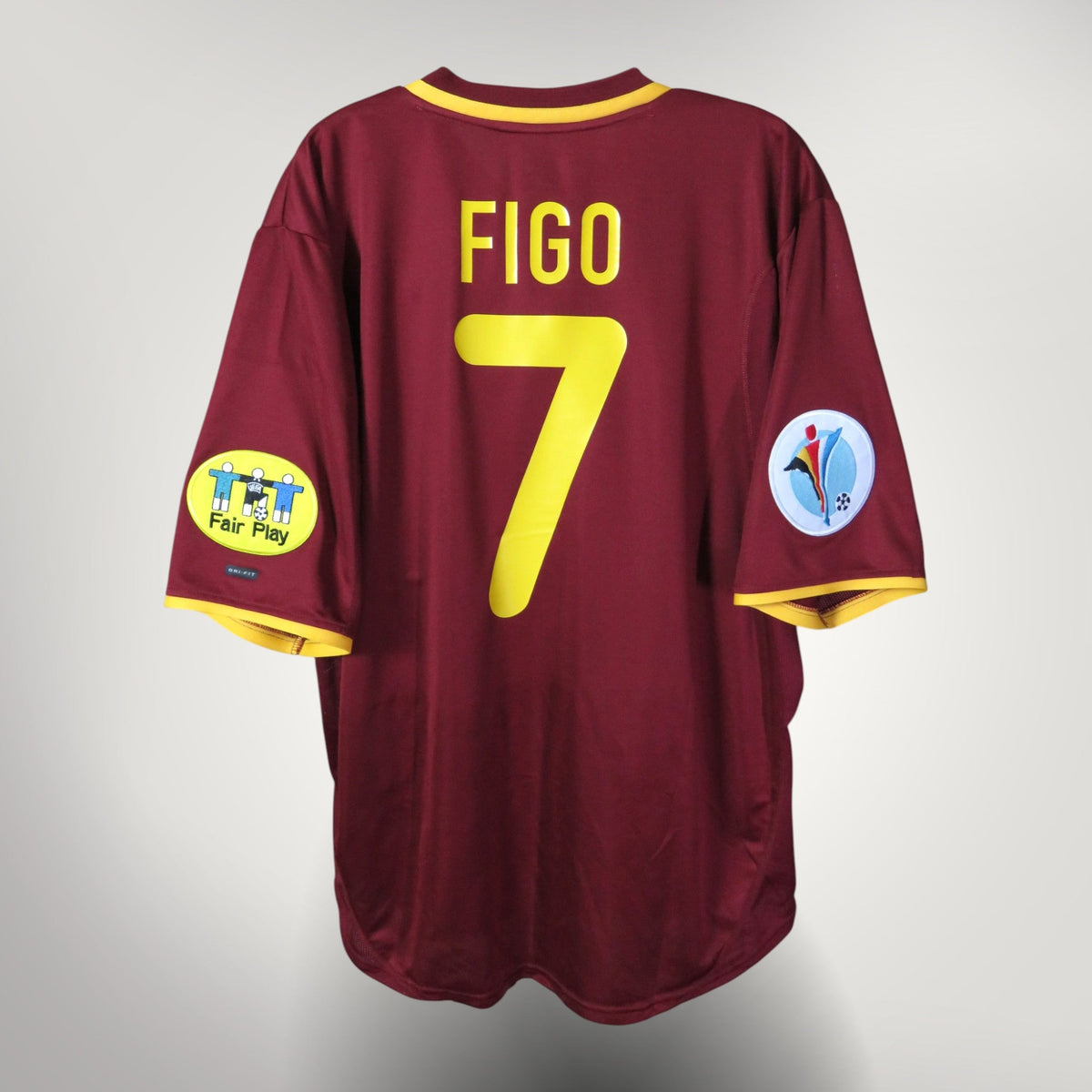 Portugal 2000-02 Home Figo #7 Shirt L