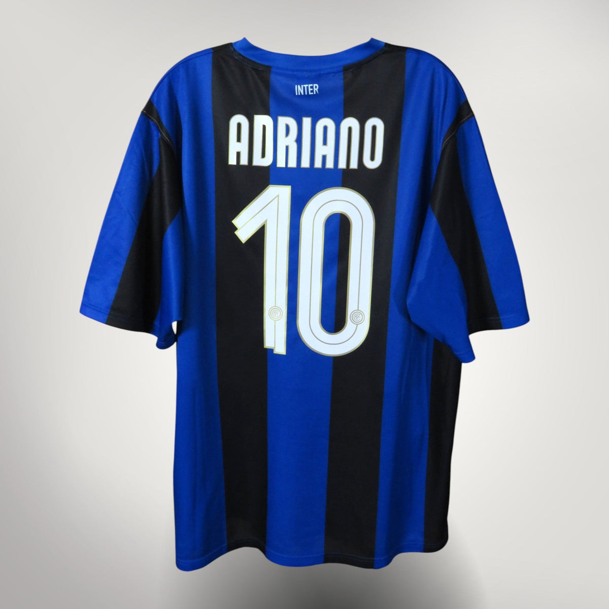 Inter Milan 2008-09 Home Adriano #10 Basic Shirt XL