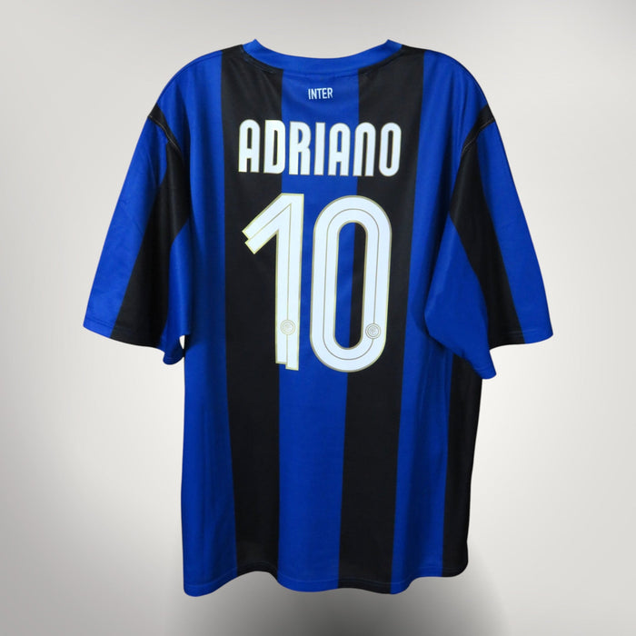 Inter Milan 2008-09 Home Adriano #10 Basic Shirt XL
