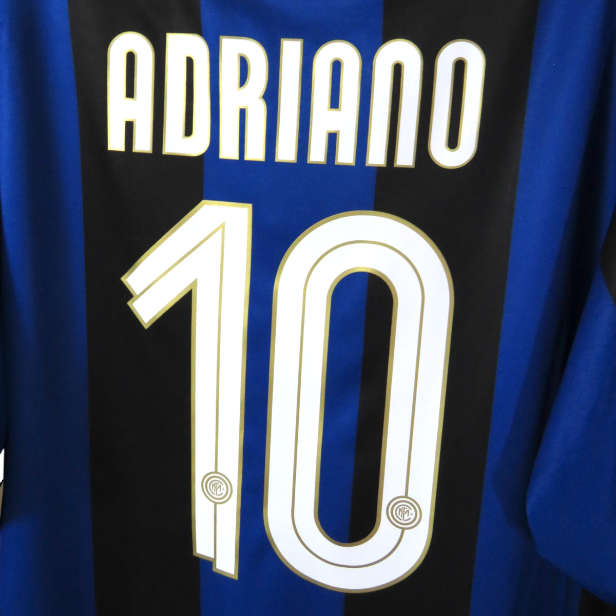 Inter Milan 2008-09 Home Adriano #10 Basic Shirt XL