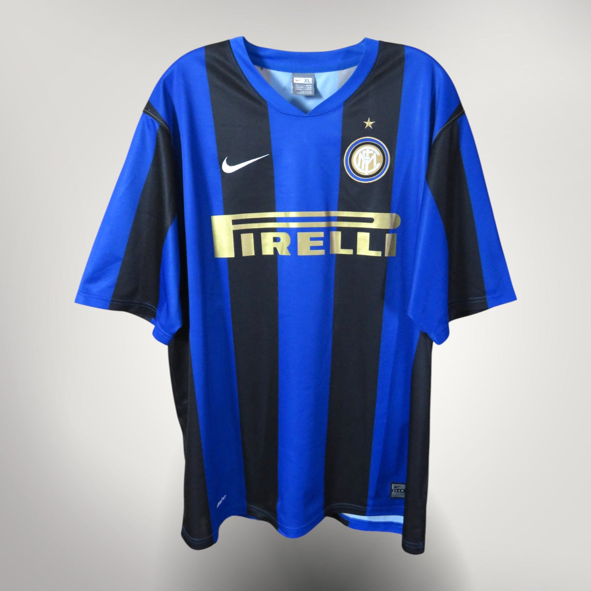 Inter Milan 2008-09 Home Adriano #10 Basic Shirt XL